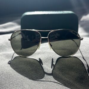 Lacoste gold aviator Sunglasses and case